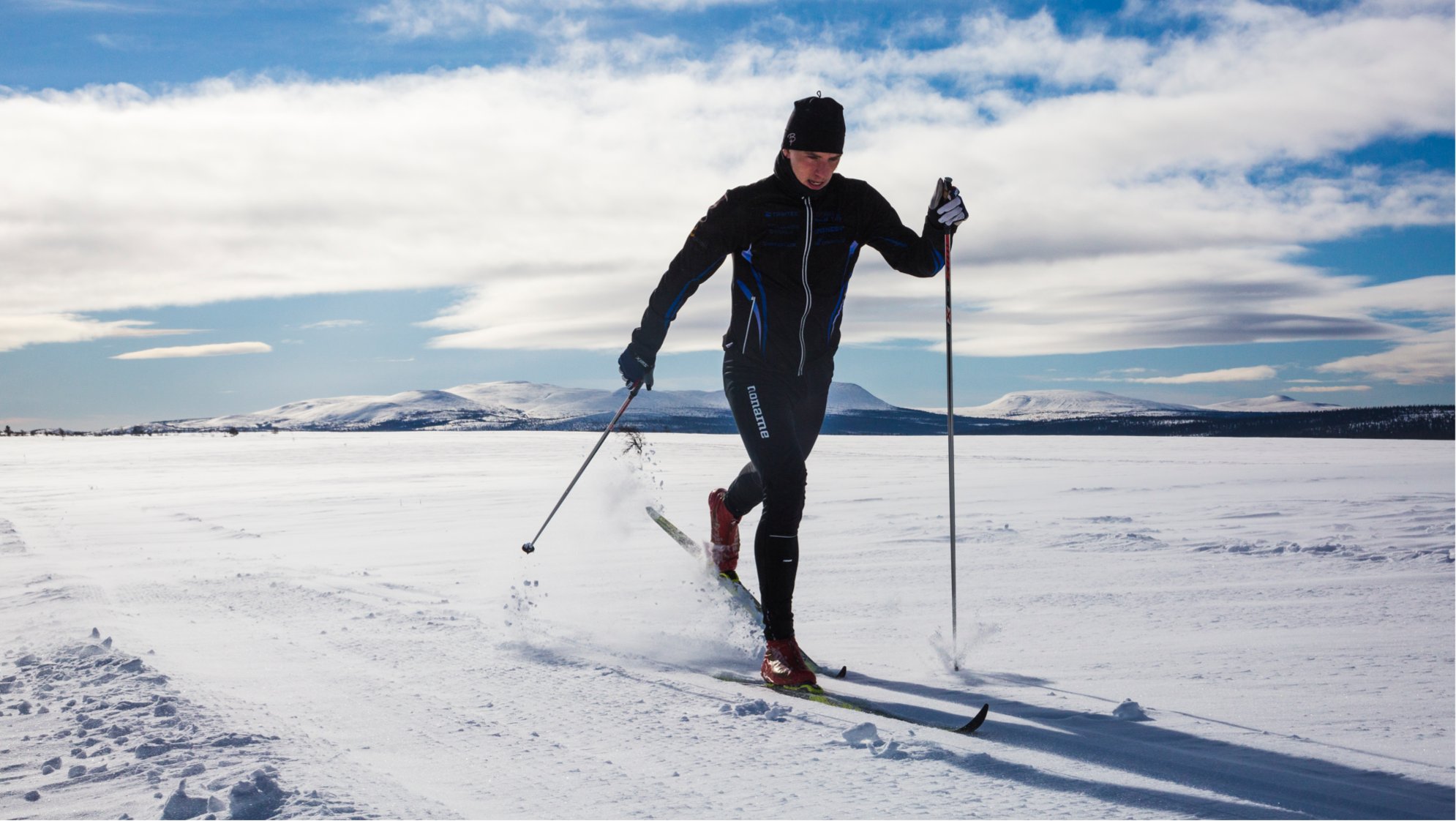 Klassisk längdskidåkare i Lofsdalen