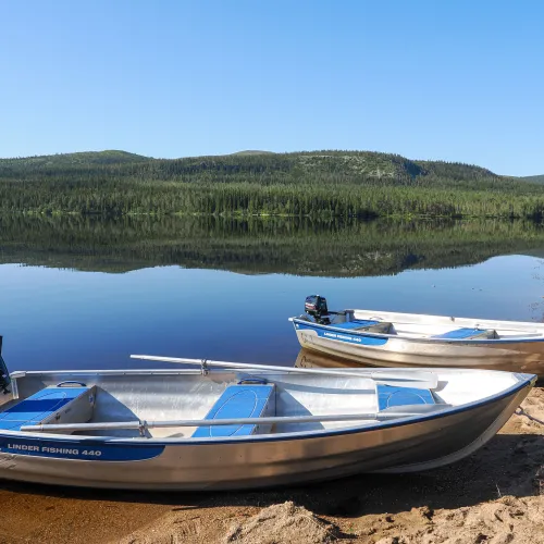 Rent at boat with engine