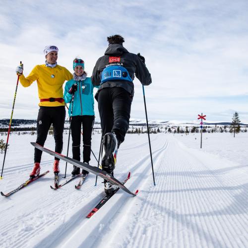 Group lessons for cross country skiing