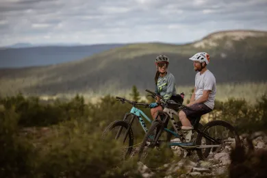cykla i fjällen 