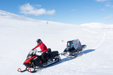 Snowmobile in Lofsdalen