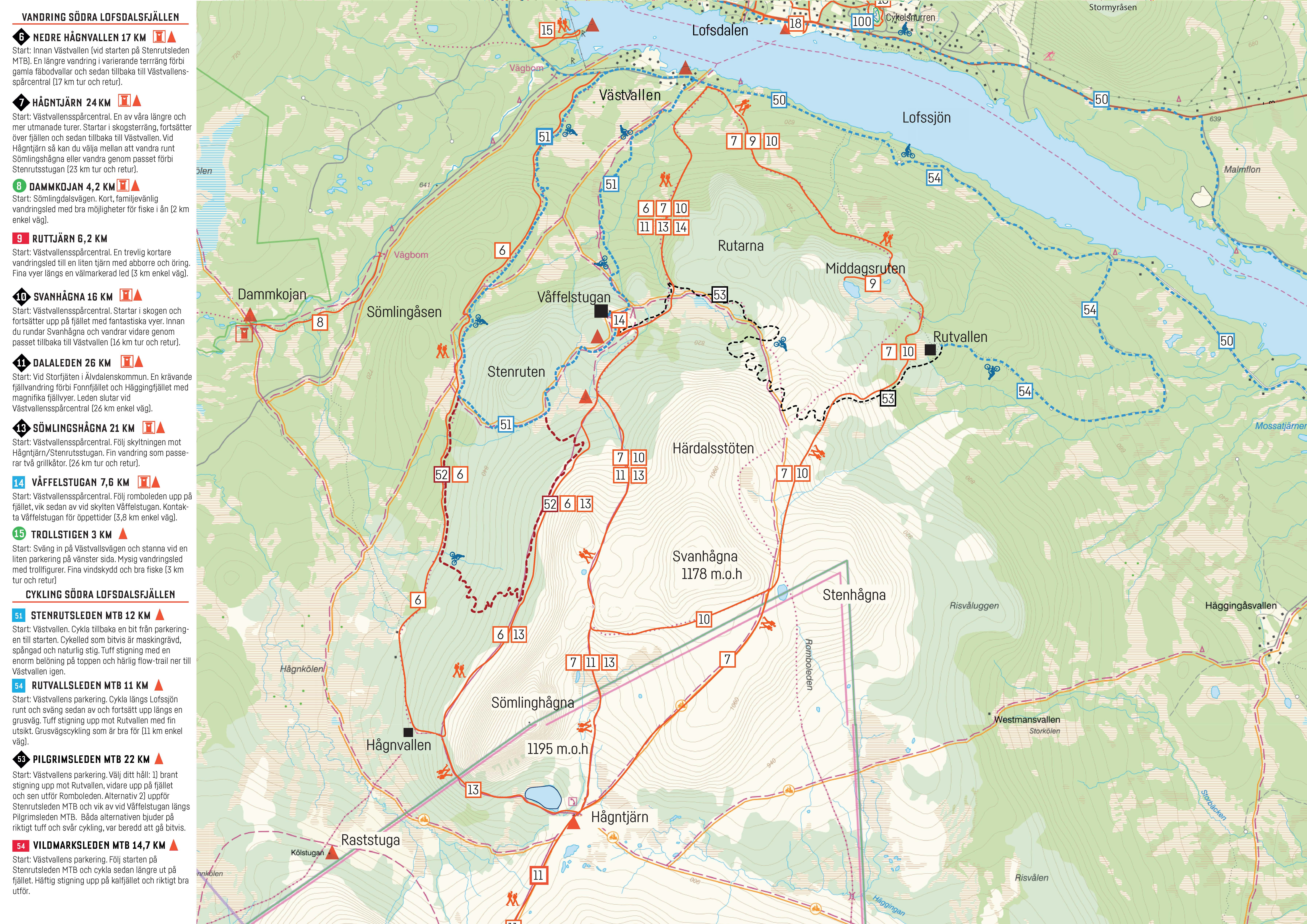 Cykelleder södra sidan 2022